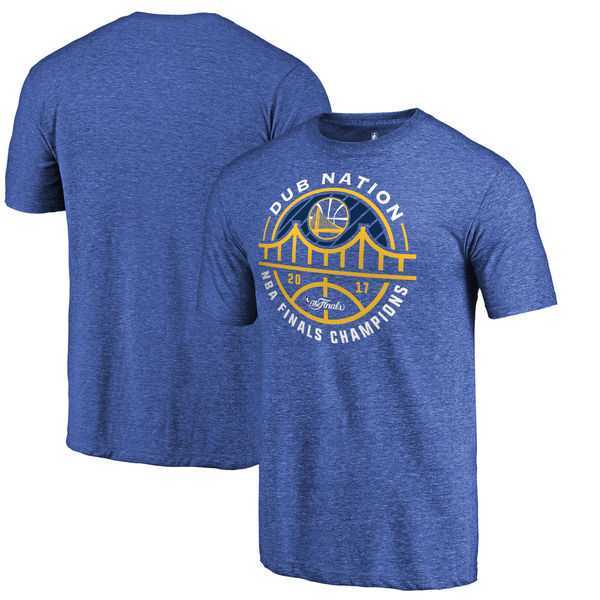 Golden State Warriors Fanatics Branded Royal 2017 NBA Finals Champions Bridge Tri Blend T-Shirt,We sell and wholesale Golden State Warriors Fanatics Branded Royal 2017 NBA Finals Champions Bridge Tri Blend T-Shirt on line form chian!